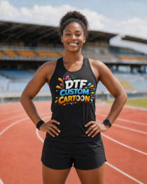 debardeur sport pour femme personnalisés en dtf