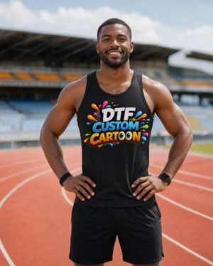 debardeur sport homme personnalisés DTF