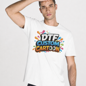 tee-shirt noir personnalisation DTF
