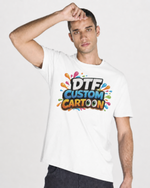 tee-shirt noir personnalisation DTF
