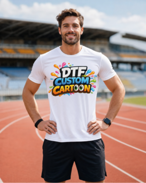 Tee-shirt homme sport personnalisés en DTF